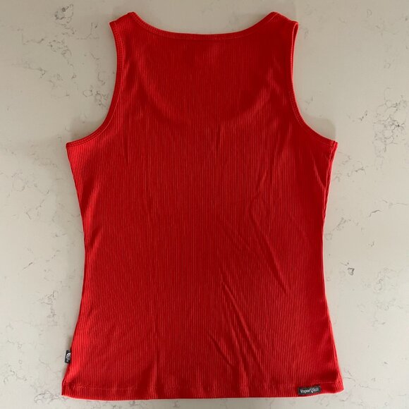 The North Face Vapor Wick Colorful Scoop Nk Slvless Ribbed Tank Top Orange L - Picture 6 of 11